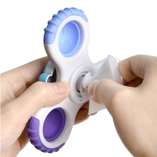 WOOPIE BABY Spinner Zabawka Sensoryczna Rakieta Kosmita Ufo 3 szt. - 007