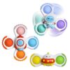 WOOPIE BABY Spinner Zabawka Sensoryczna Rakieta Kosmita Ufo 3 szt. - 009