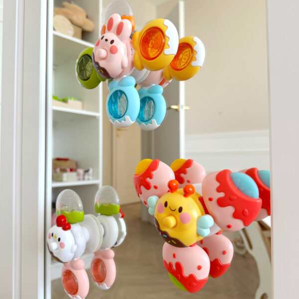 WOOPIE BABY Spinner Zabawka Sensoryczna Pszczoła Kurczak Królik Wymienne 3 szt. - 003