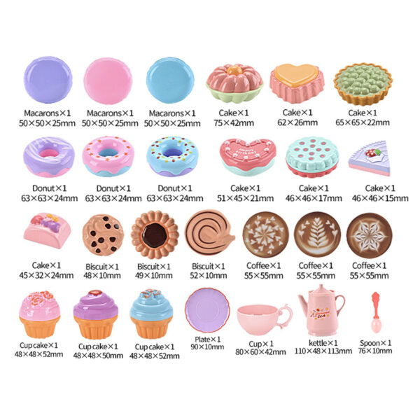 WOOPIE Koszyk na Zakupy z Zestawem do Herbaty i Słodyczami 26 el. - 007