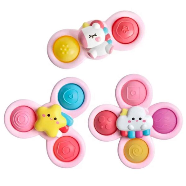 WOOPIE BABY Kosmiczny Spinner Pop-it  Zabawka Sensoryczna  Wymienne 3 szt Różowy. - 006