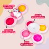 WOOPIE BABY Kosmiczny Spinner Pop-it  Zabawka Sensoryczna  Wymienne 3 szt Różowy. - 008