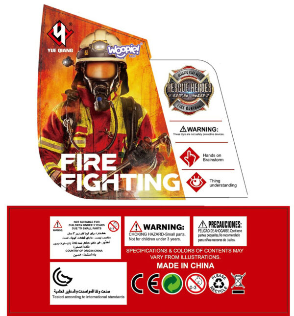 WOOPIE Zestaw Walizka Strażaka z Gaśnicą 7 el. - 005