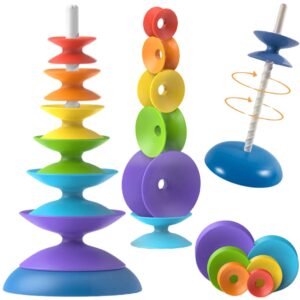 Kolorowa wieża układanka piramidka edukacyjna do kąpieli – Woopie Baby