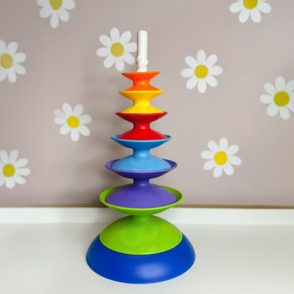 WOOPIE BABY Kolorowa Wieża Układanka Piramidka Edukacyjna 18m+ - 007