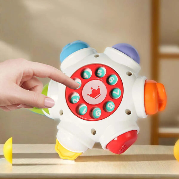 WOOPIE BABY Kosmiczna Rakieta Aktywności - Edukacyjna Kostka Sensoryczna 18m+ - 005