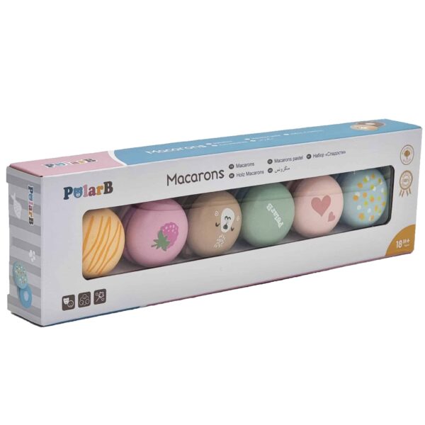 VIGA PolarB Drewniane Ciastka Ciasteczka Cukiernia Zestaw Makaroników - 004