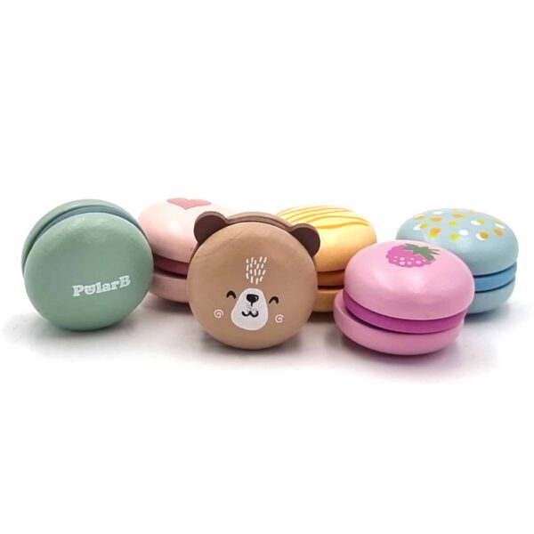 VIGA PolarB Drewniane Ciastka Ciasteczka Cukiernia Zestaw Makaroników - 008