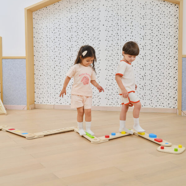 VIGA Drewniana Równoważnia Modułowa Tor Ścieżka Sensoryczna - 002