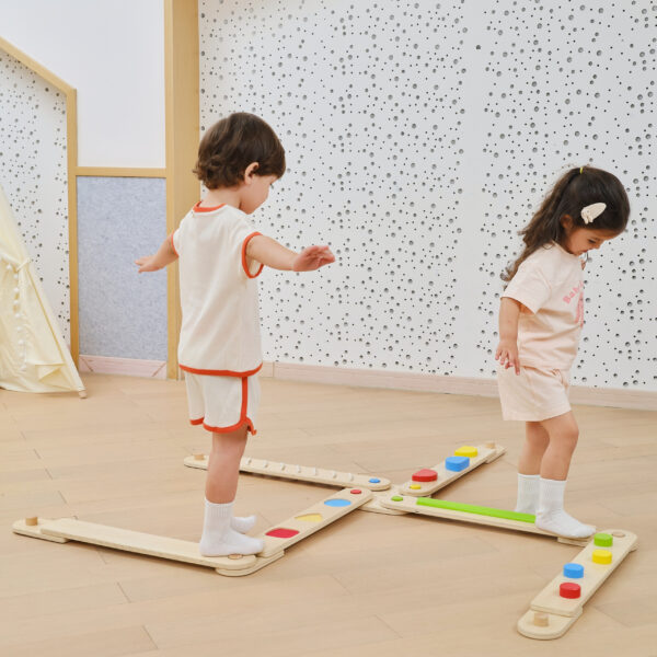 VIGA Drewniana Równoważnia Modułowa Tor Ścieżka Sensoryczna - 003
