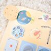 TOOKY TOY Drewniana Tablica Edukacyjna Montessori Astronauta Statek Kosmiczny - 004