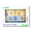 TOOKY TOY Drewniana Tablica Edukacyjna Montessori Astronauta Statek Kosmiczny - 007