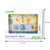 TOOKY TOY Drewniana Tablica Edukacyjna Montessori Astronauta Statek Kosmiczny - 008