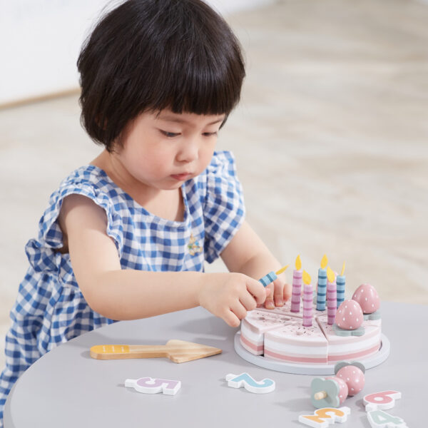 VIGA PolarB Drewniane Ciasto Tort Urodzinowy do Krojenia - 006