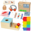 TOOKY TOY Box Pudełko XXL Montessori Edukacyjne 6w1 Sensoryczne 7-8 Mies - 001