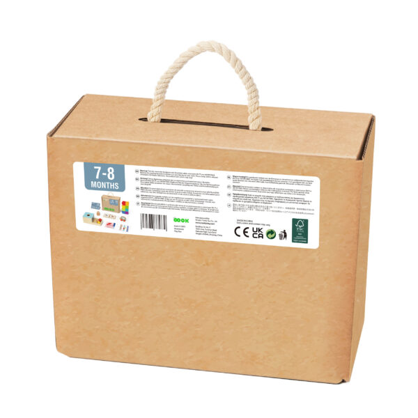 TOOKY TOY Box Pudełko XXL Montessori Edukacyjne 6w1 Sensoryczne 7-8 Mies - 008