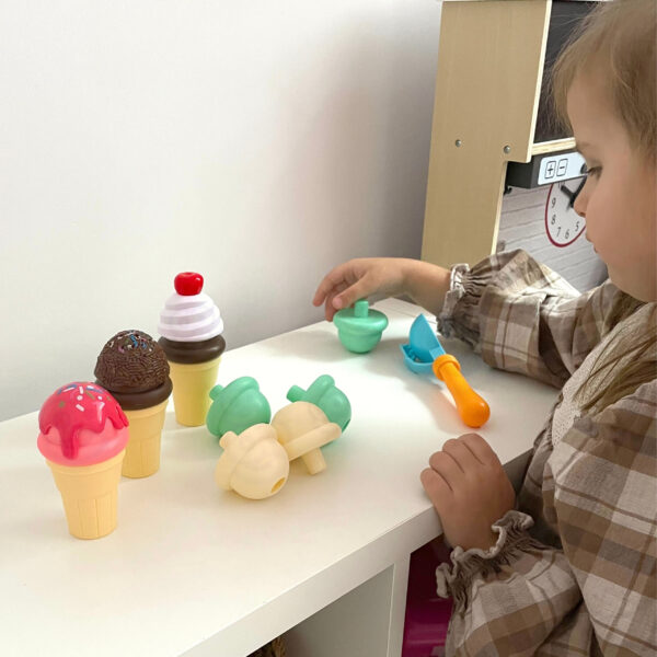 WOOPIE Zestaw do Robienia Lodów Układanka Lodziarnia 15 el. - 004