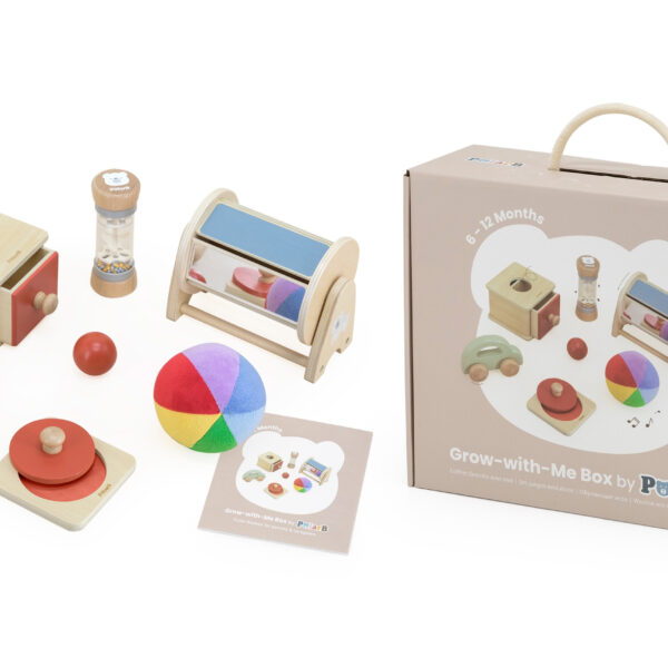 VIGA Zestaw Zabawek Edukacyjnych Pudełko Box od 6 miesiąca do 12 miesiąca - 001