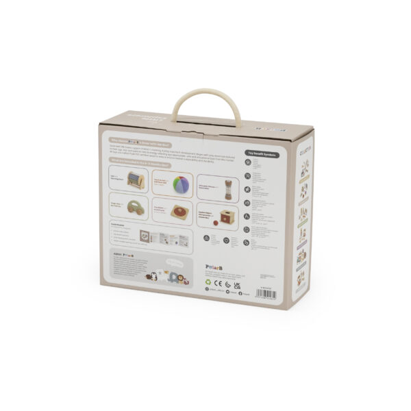 VIGA Zestaw Zabawek Edukacyjnych Pudełko Box od 6 miesiąca do 12 miesiąca - 013