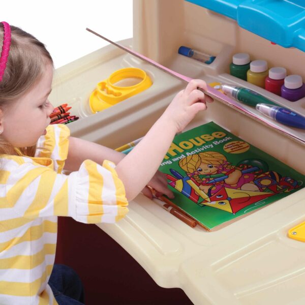 STEP2 Biurko z Krzesełkiem Kącik plastyczny edukacyjny Delux - 003