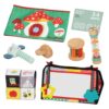 Drewniane pudełko edukacyjne 6w1 Montessori FSC - Woopie Green XXL - 009