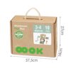 Drewniane pudełko edukacyjne 6w1 Montessori FSC - Woopie Green XXL - 010