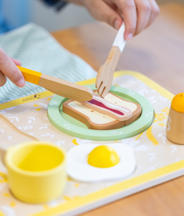 CLASSIC WORLD Drewniany Zestaw Śniadaniowy 13 el. - 004