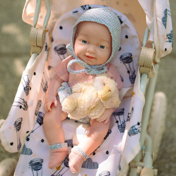 Lalka bobas 36 cm z misiem i akcesoriami do karmienia 3+ - WOOPIE ROYAL - 004