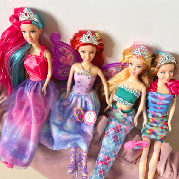 WOOPIE Zestaw 4 Magicznych Księżniczek - Box Lalek 4w1 z Akcesoriami - 004