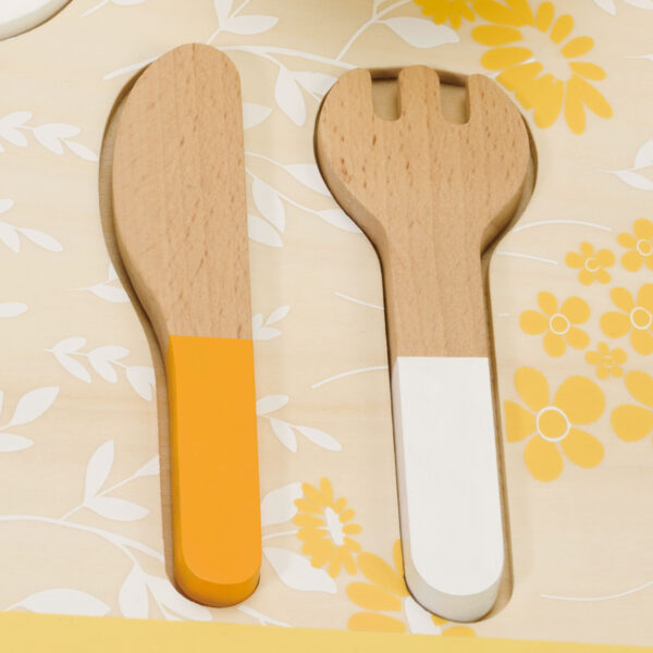 CLASSIC WORLD Drewniany Zestaw Śniadaniowy 13 el. - 012