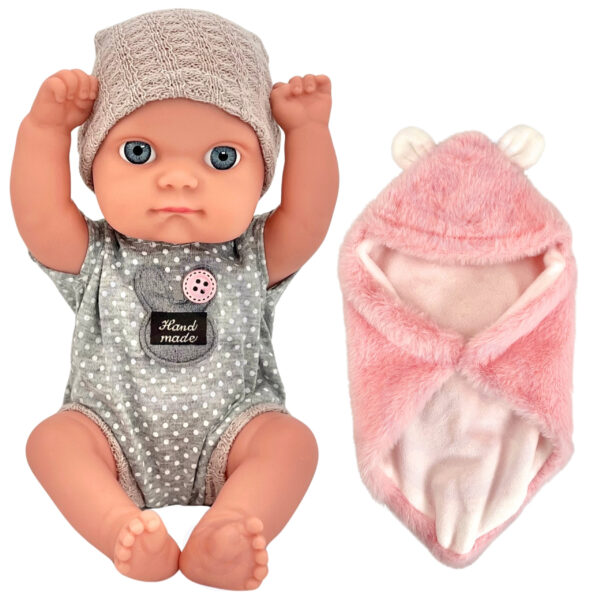 WOOPIE ROYAL Pierwsza Lalka Bobas z Kocykiem Króliczkiem 23 cm - 012