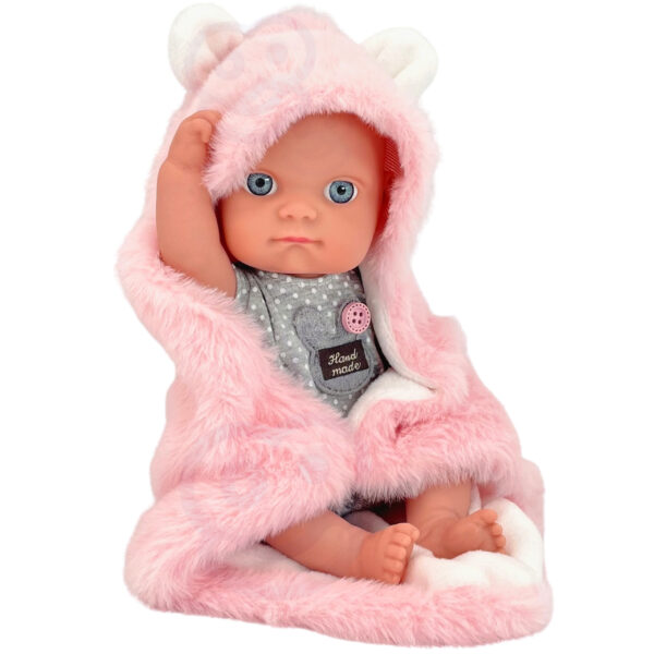 WOOPIE ROYAL Pierwsza Lalka Bobas z Kocykiem Króliczkiem 23 cm - 013