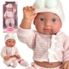 Lalka bobas jak żywa Lily 41 cm w różowym ubranku - Woopie Royal - 001