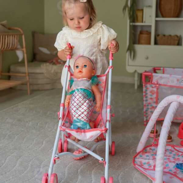 WOOPIE ROYAL Lalka Bobas 36 cm Syrenka Interaktywna Zestaw XXL Opiekunka 18w1 - 005