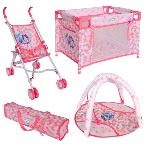 WOOPIE ROYAL Lalka Bobas 36 cm Syrenka Interaktywna Zestaw XXL Opiekunka 18w1 - 010