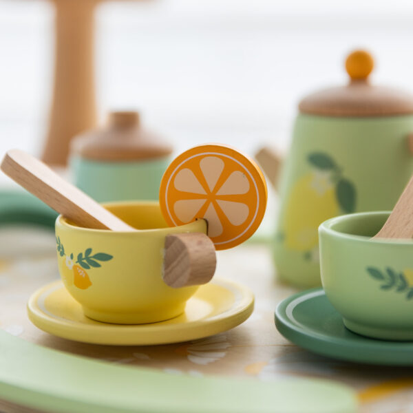 CLASSIC WORLD Drewniany Zestaw do Herbaty 14 el. - 007