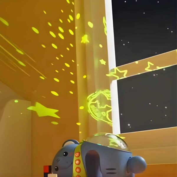WOOPIE BABY Projektor Gwiazd Rzutnik Lampka Nocna dla Dzieci Słonik - 005