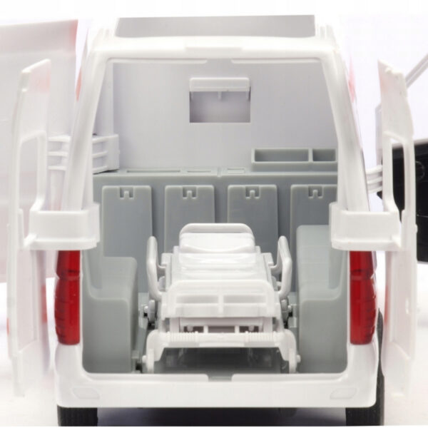 WOOPIE Pogotowie Karetka Ambulans Nosze w Zestawie + Sygnały Dźwiękowe I Świetlne - 003