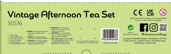 CLASSIC WORLD Drewniany Zestaw do Herbaty 14 el. - 016