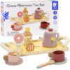CLASSIC WORLD Drewniany Zestaw do Herbaty i Deserów 14 el. - 001