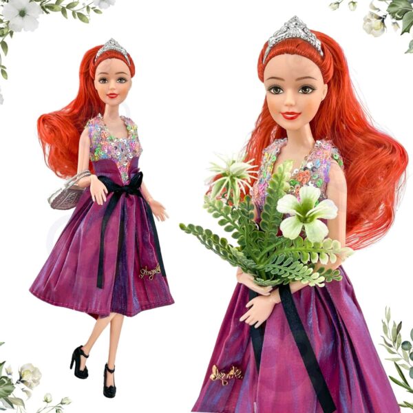 WOOPIE ROYAL Lalka Emi Style Fashion 32 cm - Stylowa Księżniczka w Różowej Sukni + Akcesoria - 002
