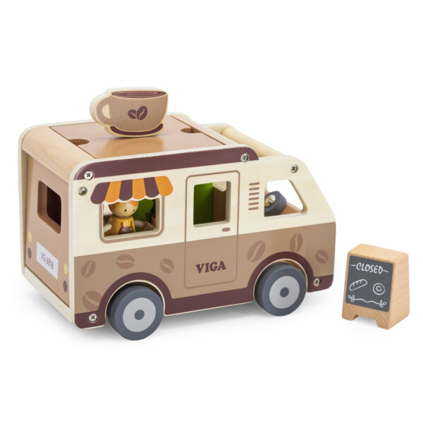 VIGA Food truck Drewniane Auto Kawiarnia Cukiernia - 003