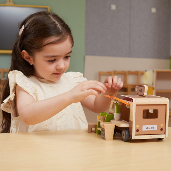 VIGA Food truck Drewniane Auto Kawiarnia Cukiernia - 005