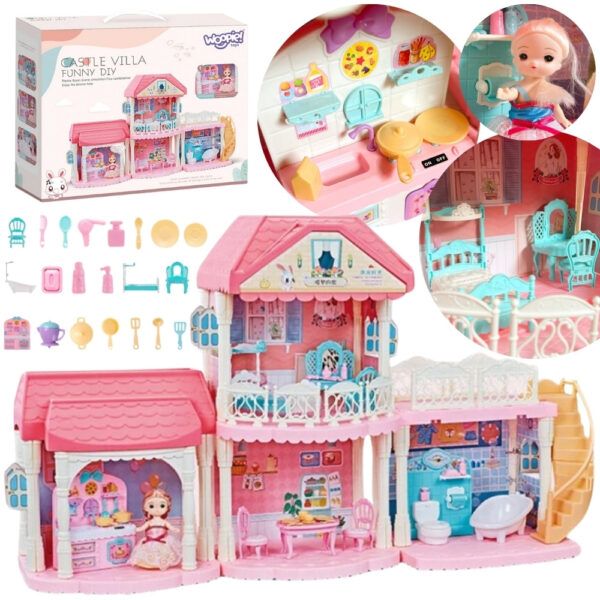 WOOPIE Domek dla Lalek CASTLE VILLA XXL - 001