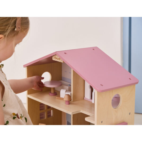 VIGA PolarB Duży Drewniany Domek dla Lalek 17 el. - 003