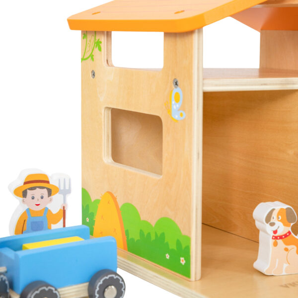 VIGA Drewniana Farma Dom Farmera Z Ogródkiem I Traktorem 21 el - 004