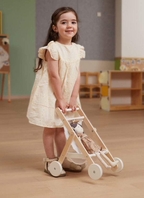 VIGA PolarB Drewniany Wózek dla Lalek - 003