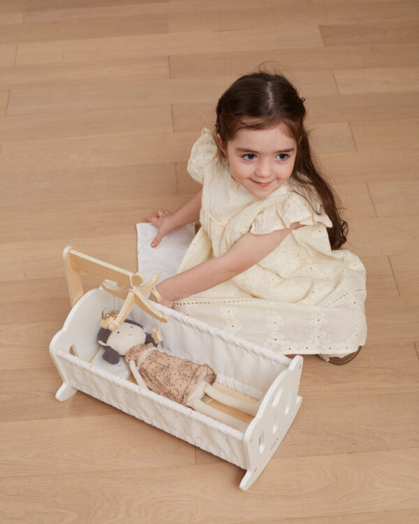 VIGA PolarB Kołyska Drewniana dla Lalek Łóżeczko - 005