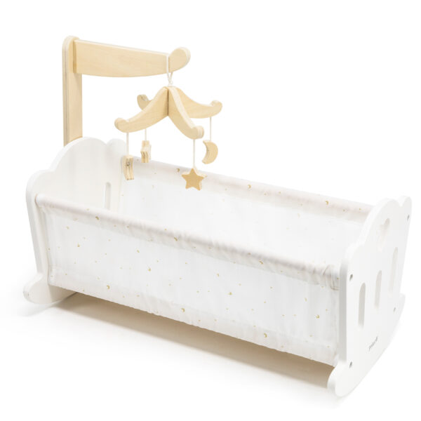 VIGA PolarB Kołyska Drewniana dla Lalek Łóżeczko - 006