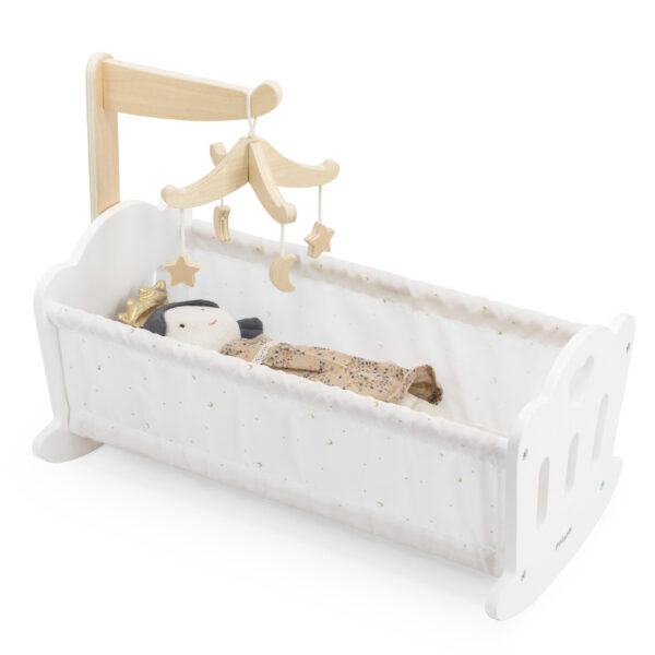 VIGA PolarB Kołyska Drewniana dla Lalek Łóżeczko - 007